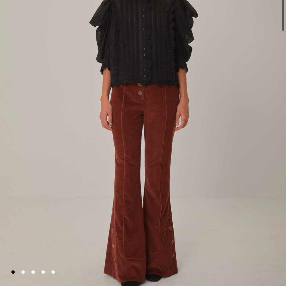 FARM Rio Brown Flare Pants